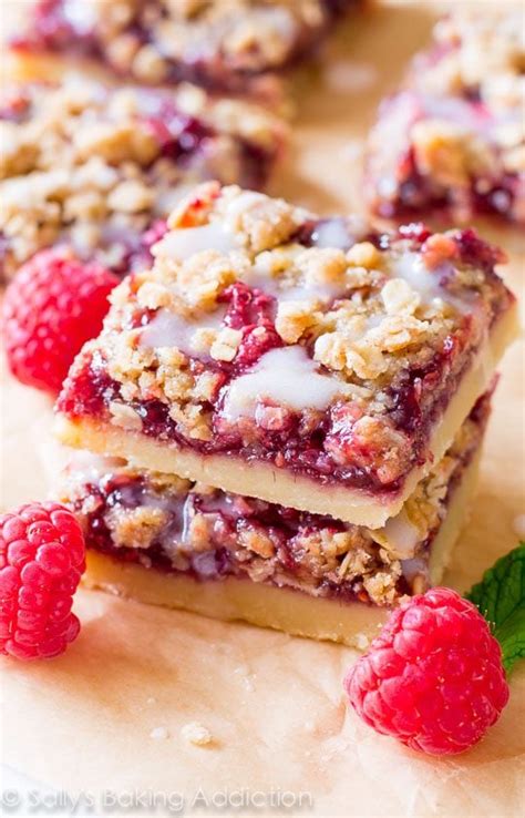 Raspberry Streusel Bars Sallys Baking Addiction