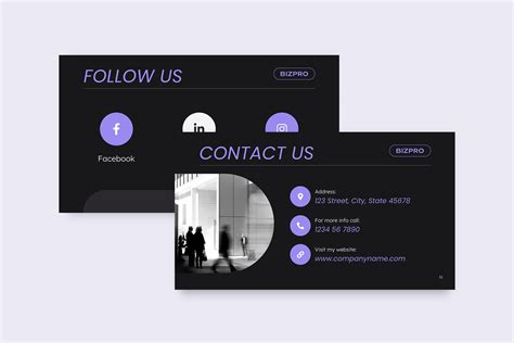 Dark Mode Business PowerPoint Template By Amber Graphics | TheHungryJPEG