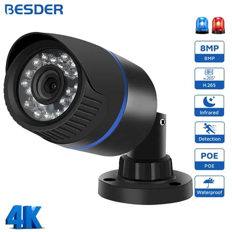 BESDER 4K 8MP 5MP HD H 265 IP Kamera 3MP 1080P P2P AI Hareket Alg Lama