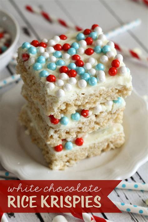 White Chocolate Rice Krispies Treats