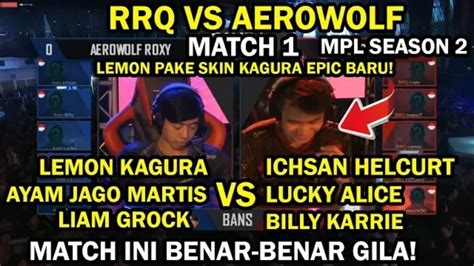 Rrq Vs Aerowolf Roxy Mpl Season Match Mobile Legends Youtube