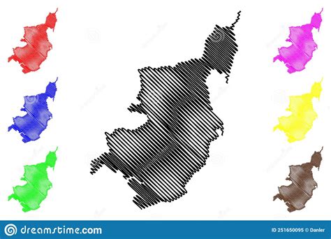 Mors Island Kingdom Of Denmark Map Vector Illustration Scribble Sketch