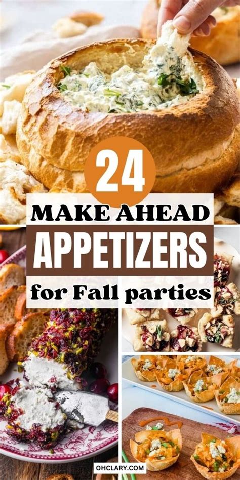 21 Make Ahead Fall Appetizers For A Party