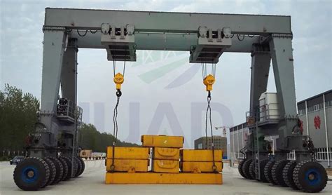 Ton Rtg Rubber Gantry Crane With Hydraulic System For Sale Buy