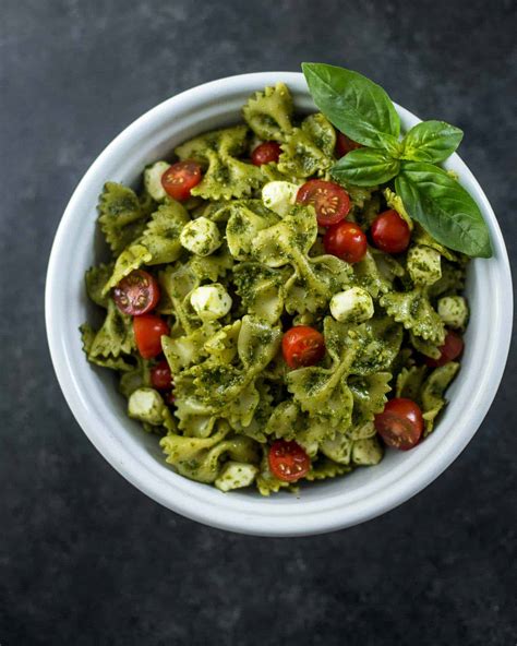 Pasta Salad Recipe Pesto At Abraham May Blog