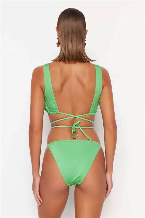 Buy Trendyol Triangle Tie Bikini Set Online Zalora Philippines