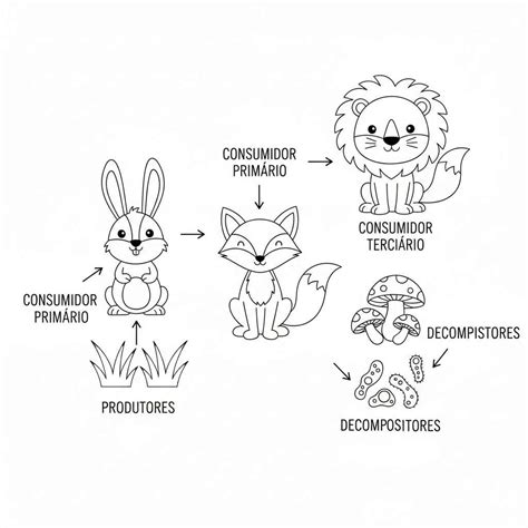 Cadeia Alimentar Desenho Para Colorir - 5