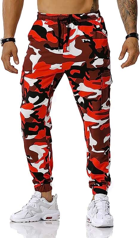 Amazon.com: mens red camo pants