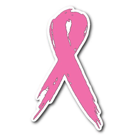 Courage Pink Ribbons Sticker Combat Breast Cancer