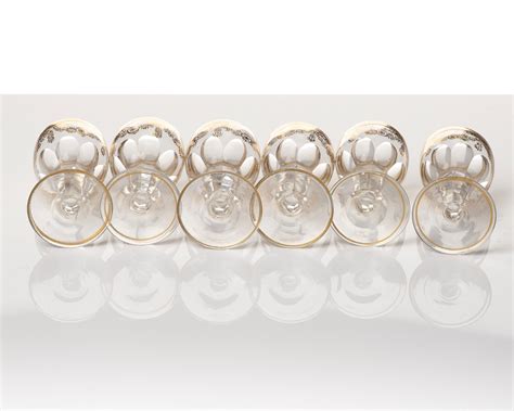 KARAFF Och GLAS Sex Stycken Glas Ryssland 1800 Tal Bukowskis