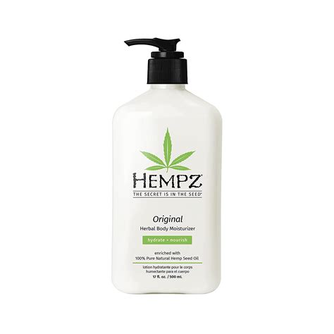 Hempz Original Natural Hemp Seed Oil Body Moisturizer With Shea Butter And Ginseng