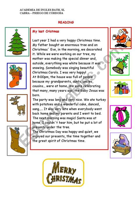 My Last Christmas Esl Worksheet By Ana M