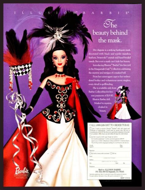 1998 Illusion Barbie Vintage Doll Promo Print Ad Original Advertising