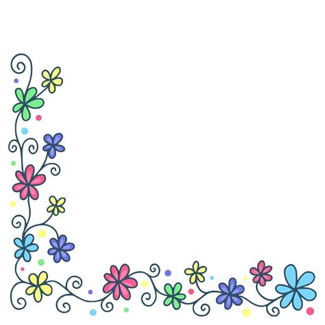 Pretty Floral Border Design 2823231 Vector Art At Vecteezy