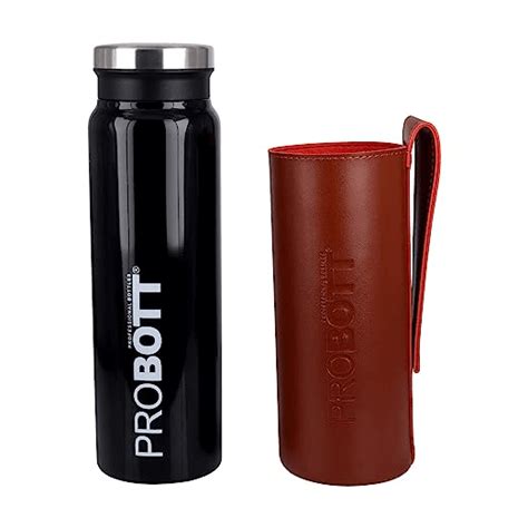 Buy Probott Carry Vacuum Flask Color Covert Black Hot And Cold Water Bottle With Carry Bag