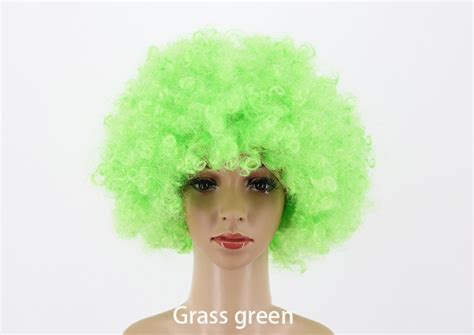 Hot Sale Headwear Cosplay Football Sports Fan Wig Crazy Party Cheap