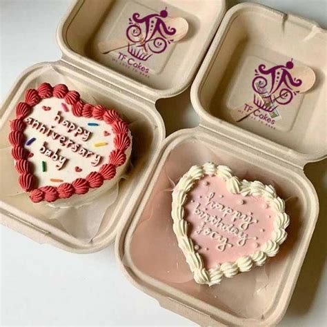 Mini Heart Shaped Cakes