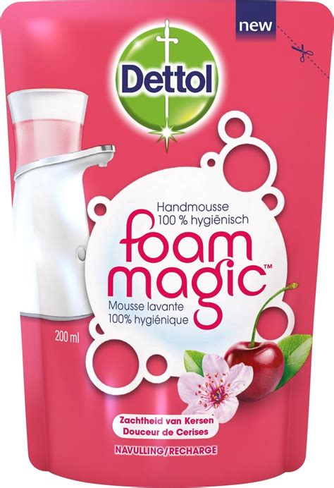 Dettol Magic Foam Navulling Zachtheid Van Kersen Ml Bol