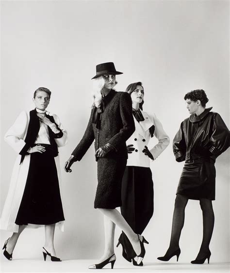 Helmut Newton Walking Women Dressed And Naked Diptych French