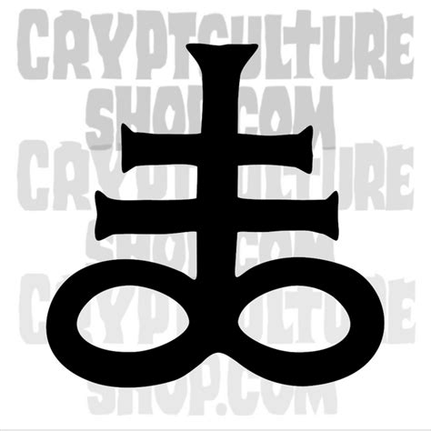 Satan! Leviathan Cross Vinyl Decal – Crypt Culture