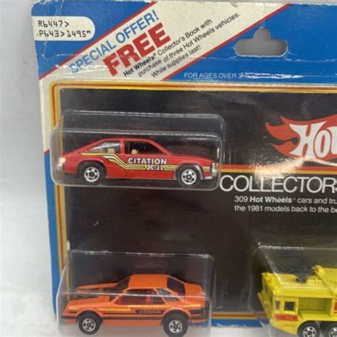 Vintage Hot Wheels 1981 Collectors' Catalog Book 3 Pack Turbo Mustang ...