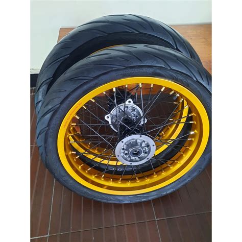 Jual VELG SET SUPERMOTO BAN SET PELAH SET SUPERMOTO KLX 150L BF