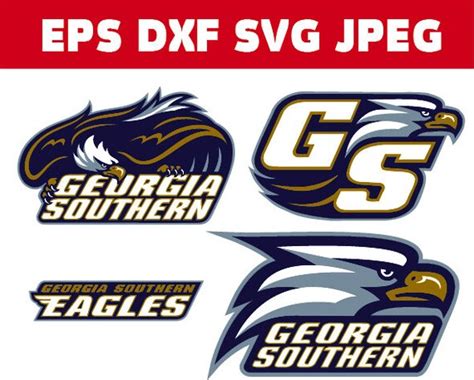 Georgia Southern Eagles Layered In Svg Eps Dxf  Files