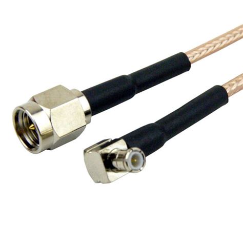 RA MCX Male Plug To SMA Male Plug Cable RG 316 Coax Up To 6 GHz