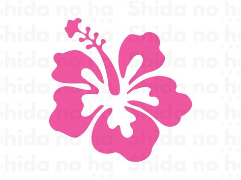 Hibiscus Svg Tropical Flower Svg Hawaiian Flower Svg Digital