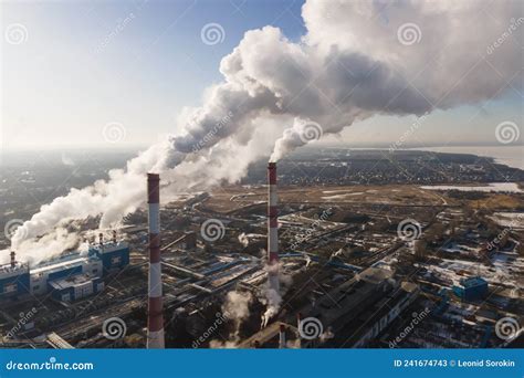 Industrial Factory Pollution Smokestack Exhaust Gases Industry Zone