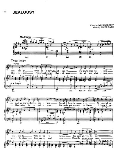 Jealousy Piano And Voice Sheet Music By Jacob Gade Nkoda Free 7 Days