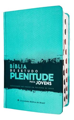 B Blia De Estudo Plenitude Para Jovens Ntlh Capa Dura Verde Indice