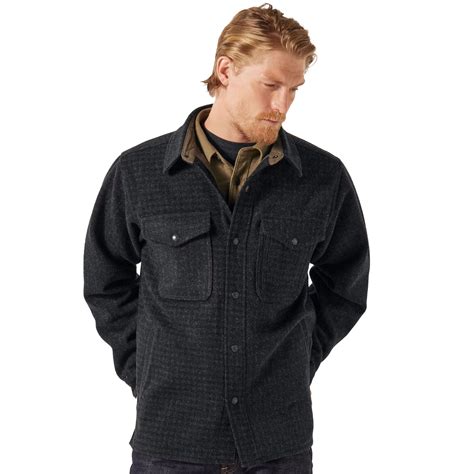 Filson Mackinaw Jac Shirt Black Marl Heather Check Classic Kontor