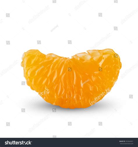 Orange Slice Peeled On White Background Stock Photo 352664921 ...