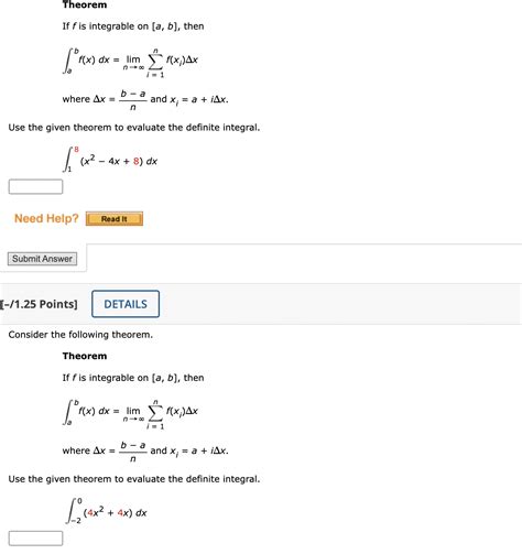 Solved Theoremif F Is Integrable On A B Chegg