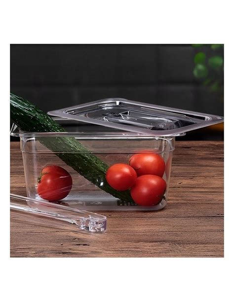 SOGA Gastronorm 1 2 GN Lid Food Tray Top Cover In Clear MYER