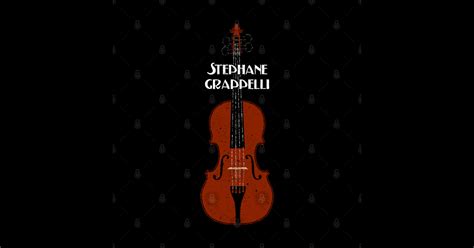 Stephane Grappelli Violin Gypsy Jazz Sticker Teepublic