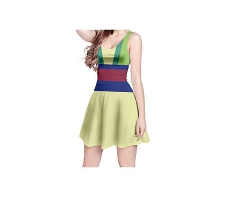 Mulan Dress Mulan Adult Costume Mulan Costume Sleeveless Dress