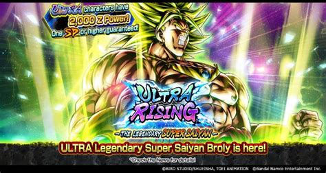 Dragon Ball Legends Releases New Ultra Legendary Super Saiyan Broly In