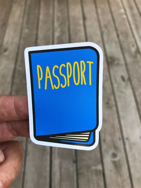 Passport Sticker Passport World Travel Sticker Trendy Etsy