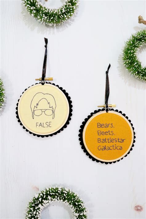 The Office DIY Christmas Ornaments