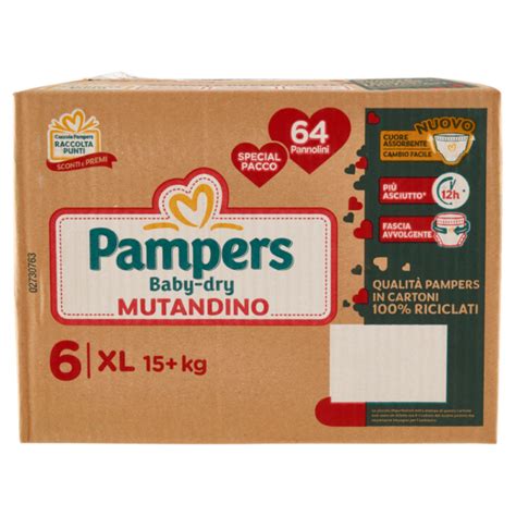 Pampers Baby Dry Quadri Mutandino Xl Order Baby