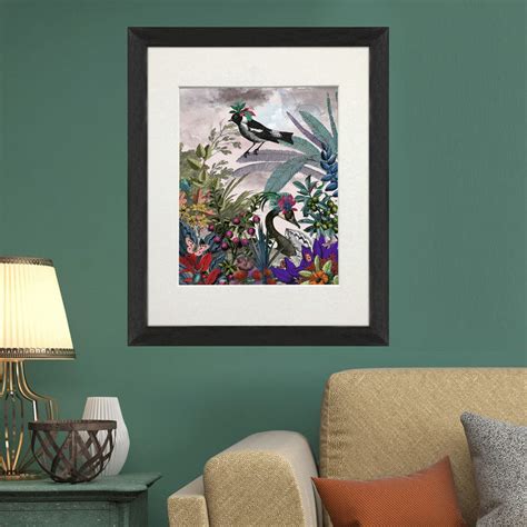 Glorious Plumes 1, Bird Art Print, Canvas, Wall Art — FabFunky