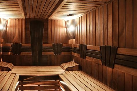 Premium Photo | Interior view of modern sauna