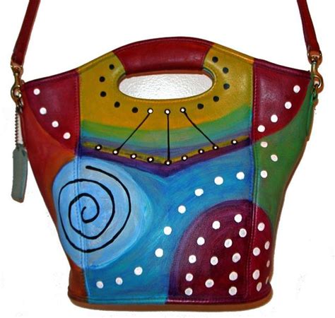 Funky Abstract Coach Leather Bag By Diane G Casey From In The Bag