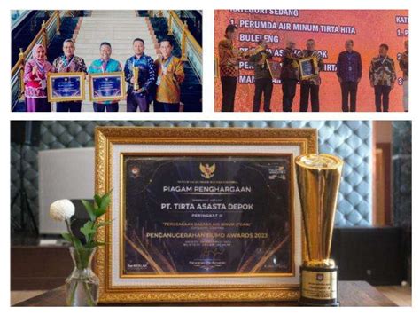 Pt Tirta Asasta Depok Raih Juara Bumd Air Minum Terbaik Tingkat