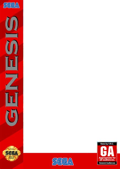 Sega Genesis Box Art Template by Nascarfan45 on DeviantArt