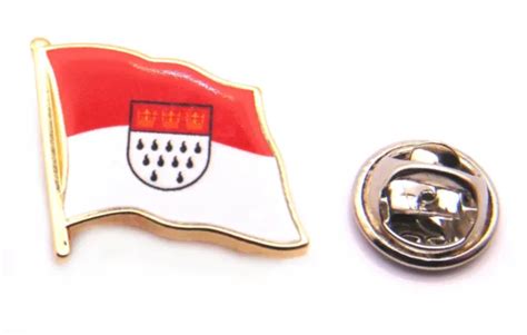 KÖLN PIN STADTFLAGGE Flaggen Pin Fahnen Pin Flaggenpin Anstecker