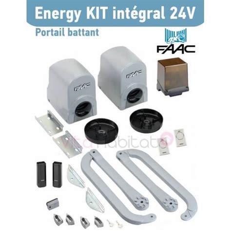 Energy Kit Int Gral V Faac Motorisation Portail Battants