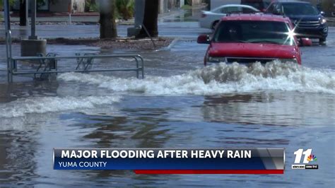 Heavy Rain Brings Flash Flooding In Yuma County Youtube